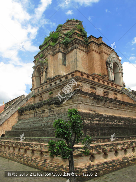 Wat,Chedi,Luang在清邁泰國(guó)