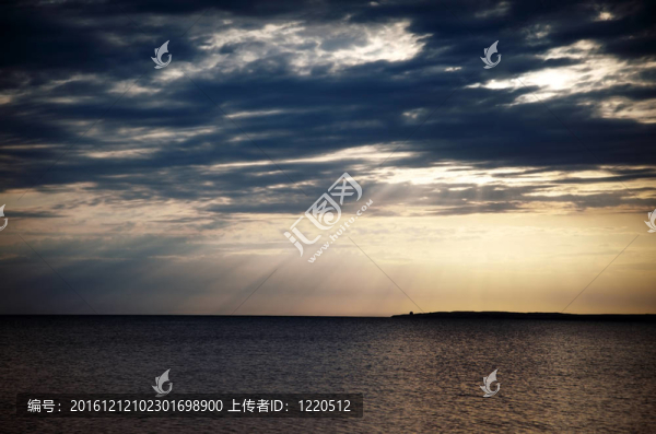 海上日落