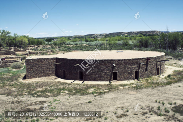 在新墨西哥的阿茲特克遺跡-匯圖網(wǎng) www.fosd68.com 在新墨西哥的阿茲特克遺跡