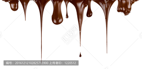 熱巧克力流滴在白色上