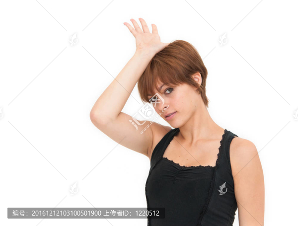 滑稽女孩的肖像