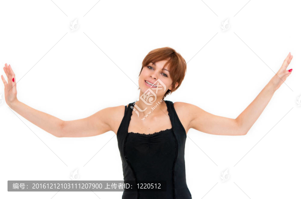 滑稽女孩的肖像