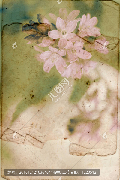 舊貨背景與春天的花