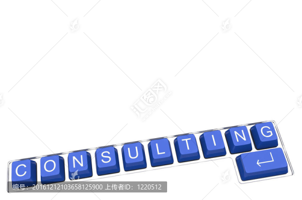 電腦鍵盤上顯示商務(wù)概念的按鈕