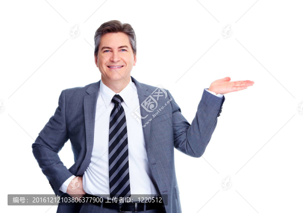 英俊的商人。