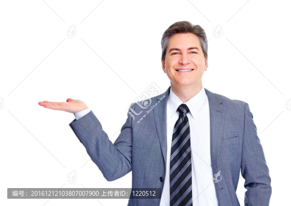 英俊的商人。