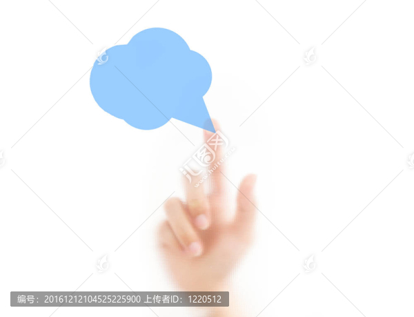 用手指按壓氣泡；在白色背景上分離。