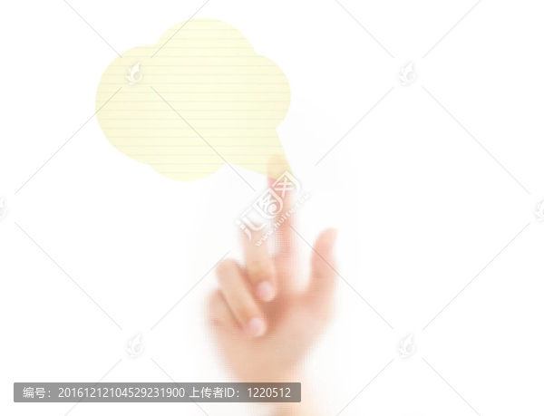 用手指按壓氣泡；在白色背景上分離。