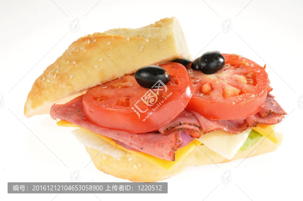 白烤牛肉三明治