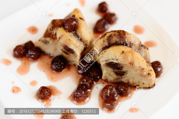 美味的草莓果醬蛋糕