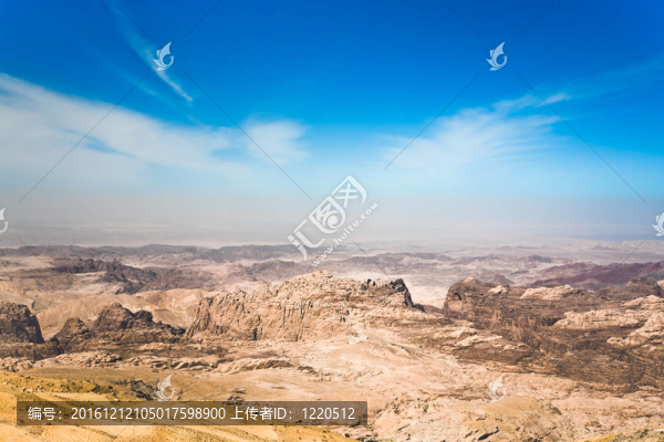 在佩特拉約旦山全景