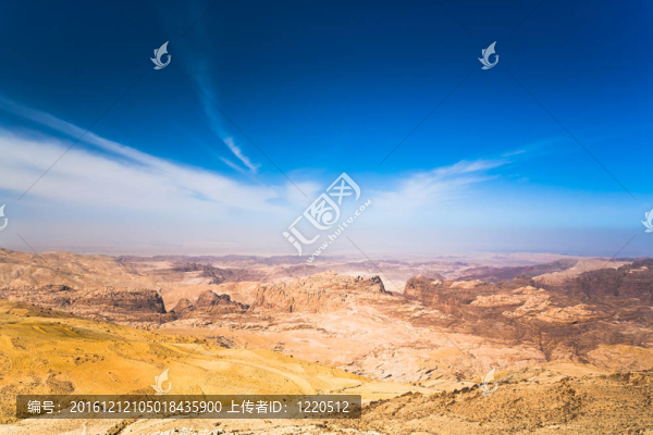 在佩特拉約旦山全景