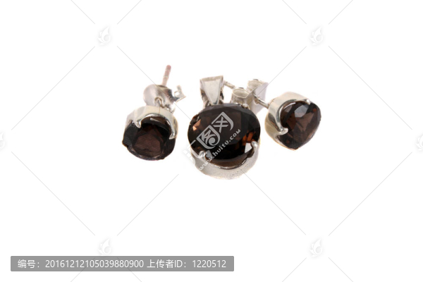 煙水晶珠寶