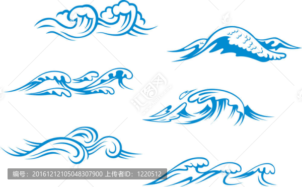 藍(lán)色的海浪