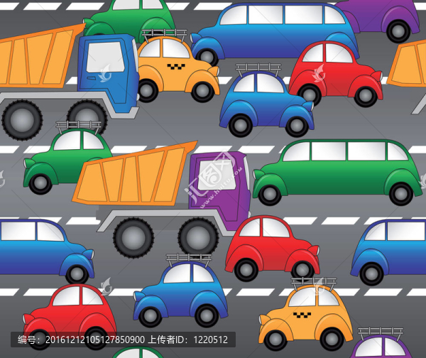 高速公路上的汽車。無縫模式