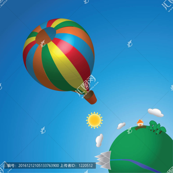 空中熱氣球