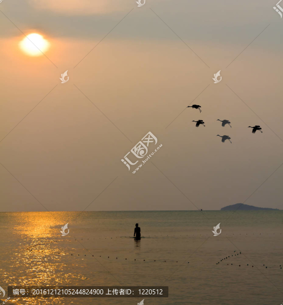 海上日落