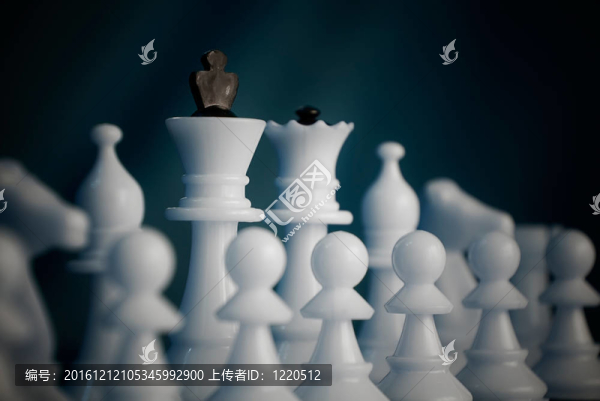 深藍(lán)背景棋
