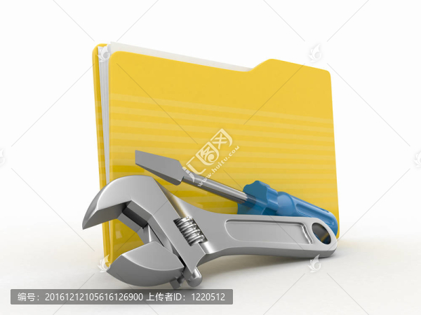 文件夾和工具。3d
