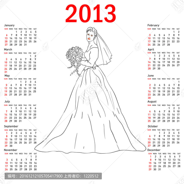 時(shí)尚新娘在婚禮禮服白色花束2013。星期日星期開始。