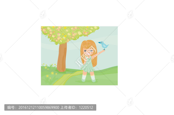 小鳥小女孩