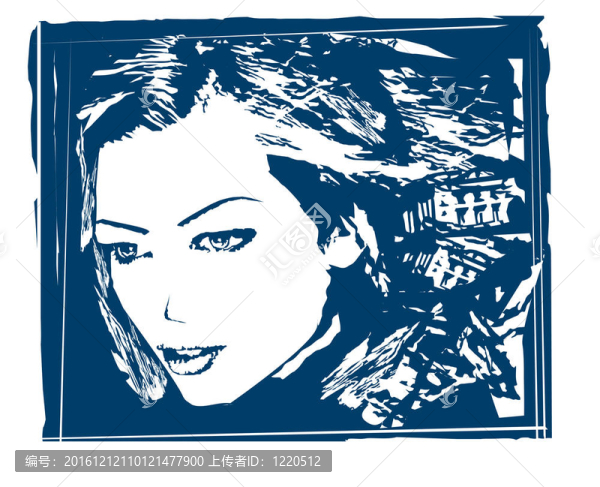 抽象美女海報(bào)