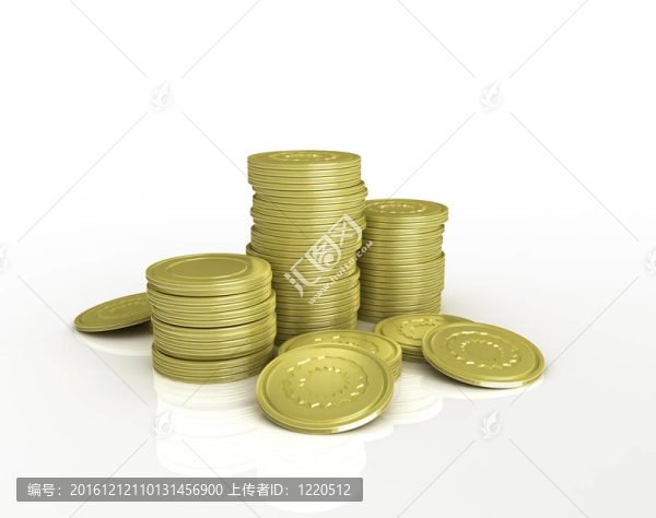 3D金色硬幣