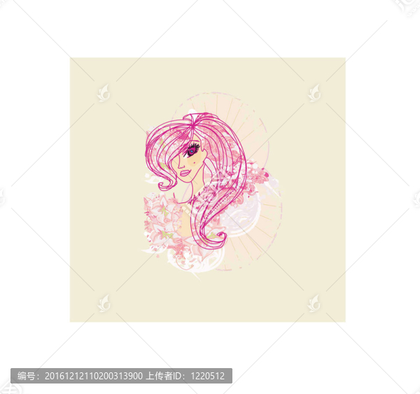 抽象美女海報(bào)