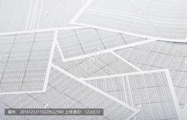 一排排的數(shù)字