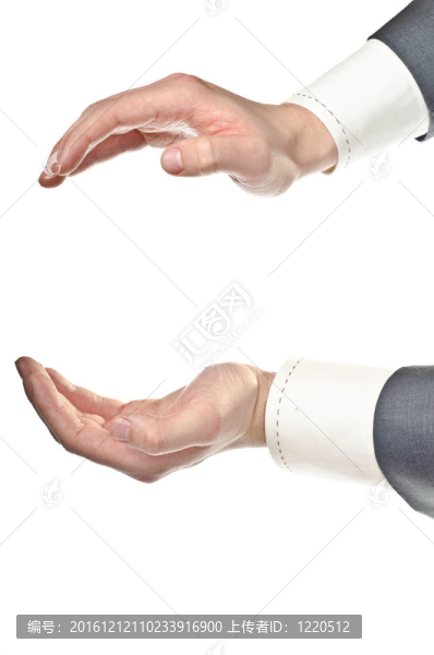 男性的手