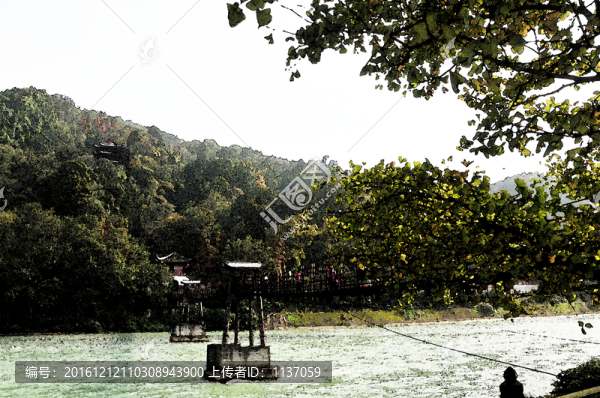 都江堰,寫生,水彩