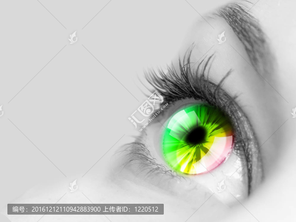 人類眼睛的特寫