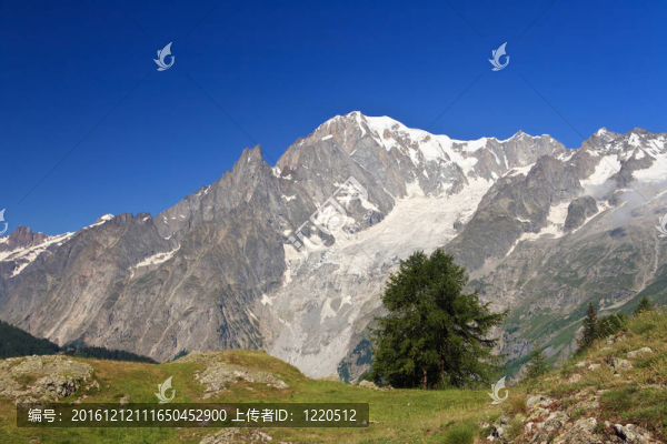 勃朗峰；意大利