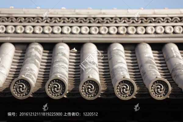 日本寺廟的屋頂