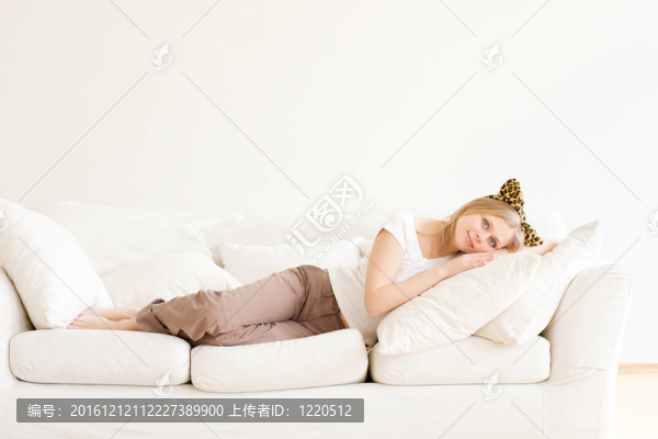女孩放松