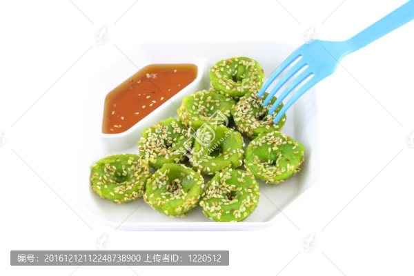 中國綠色椰奶蛋奶凍藍(lán)叉。
