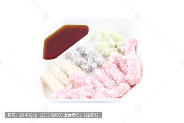 泰國(guó)色粉椰子蛋奶凍甜浸。