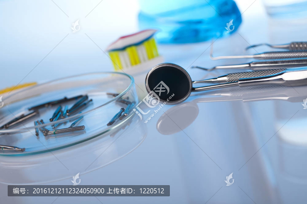 特寫牙科器械