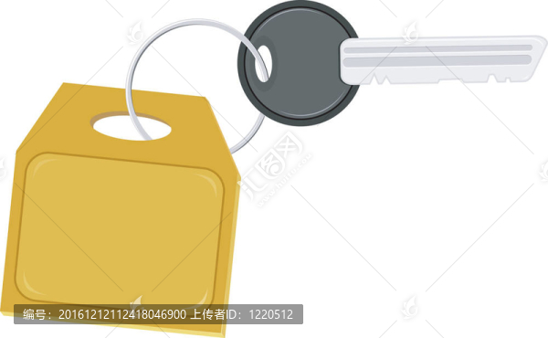 鑰匙上有標簽的說明
