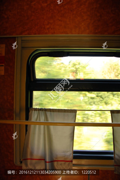 火車車廂的窗口