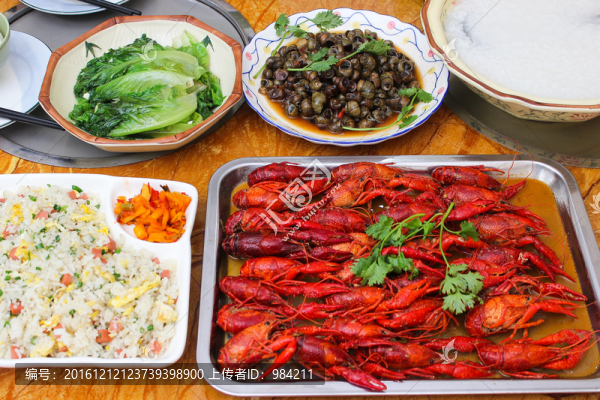 小龍蝦套餐,小龍蝦合照