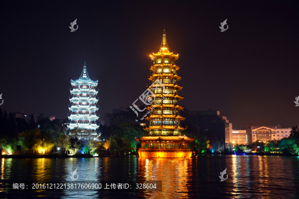 桂林日月雙塔