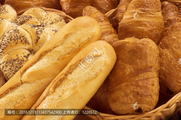 新鮮面包和糕點