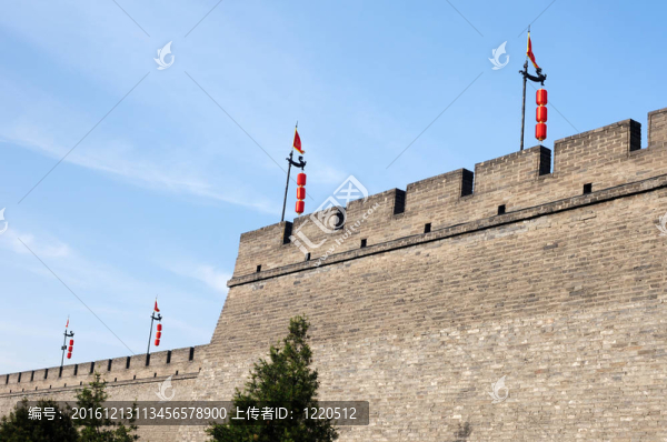 西安古城墻；中國