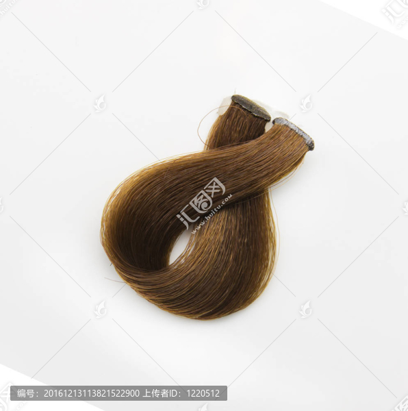 白色背景上的毛發(fā)