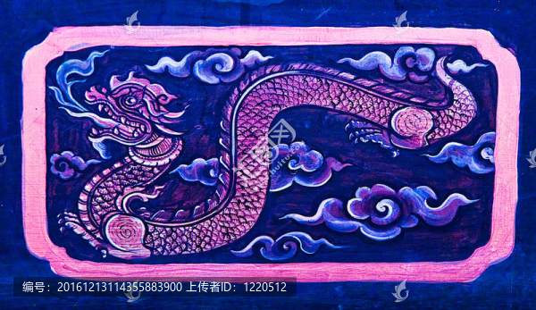 娜迦在寺廟墻壁上的畫，這是傳統(tǒng)