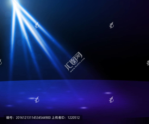 藍色派對聚光燈舞臺