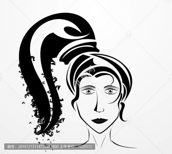 女人臉的輪廓