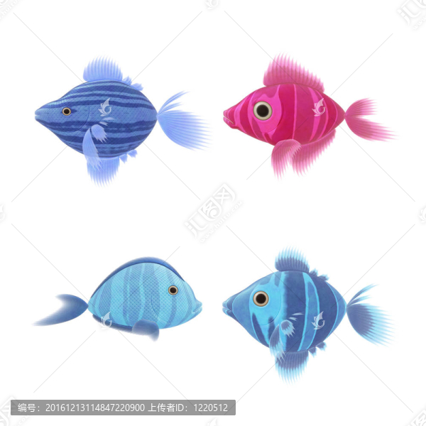 四魚的插圖
