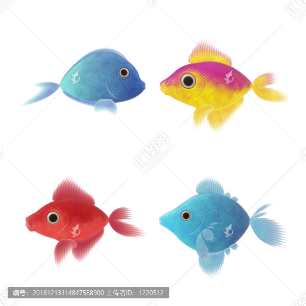 四魚的插圖